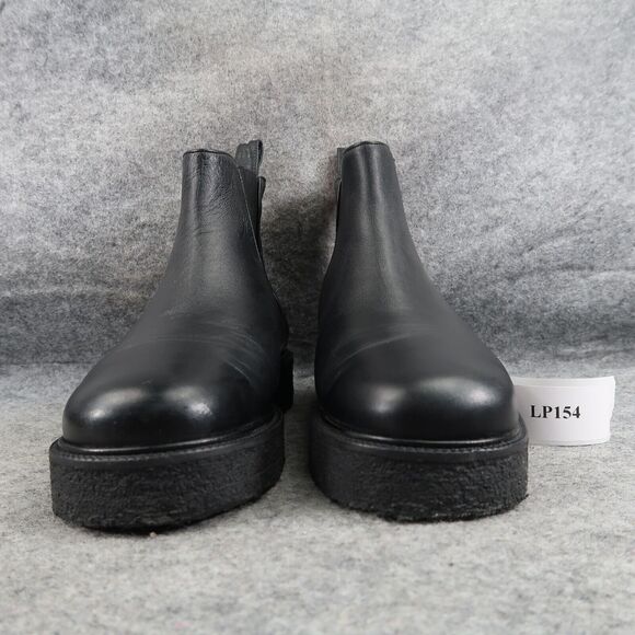 Staud Shoes Womens 36 Boots Chelsea Palamino Leather Casual Platform Black Ankle - Picture 3 of 16